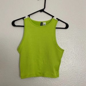 H&M Green Cropped Tank